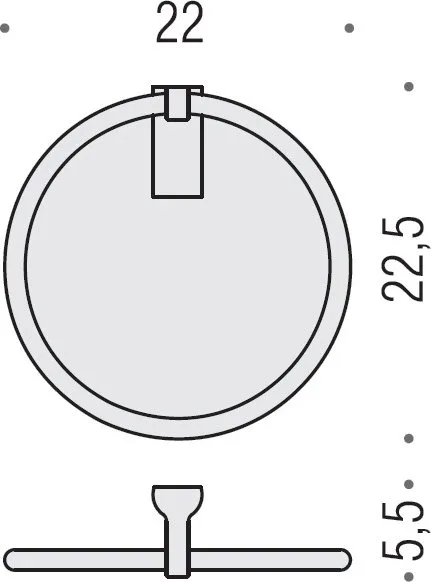 Полотенцедержатель Colombo Design Luna В0111.000 Sancos — официальный сайт