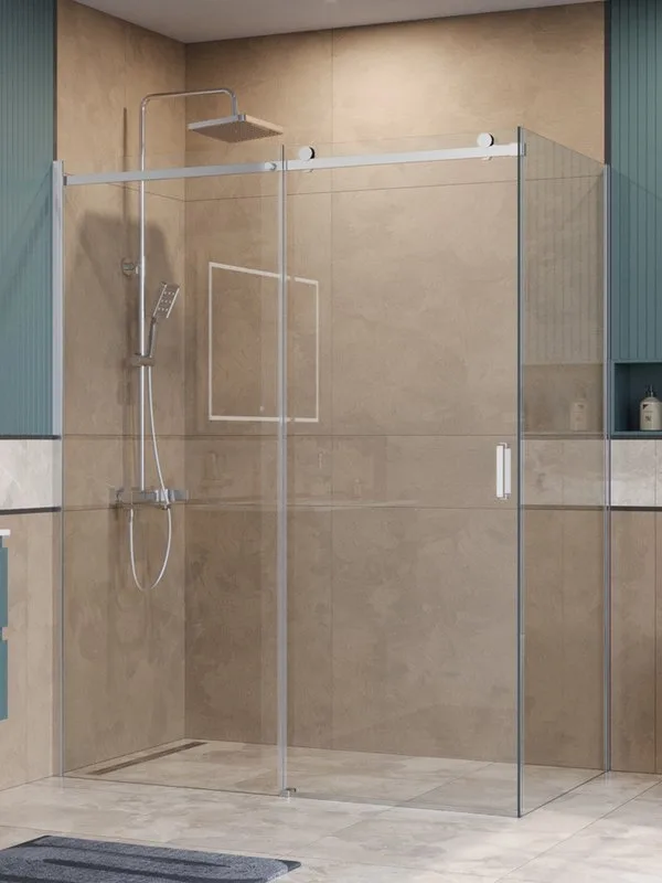 Душевой уголок BelBagno Soft Close-2 AH-1-160/100-C-Cr профиль хром Sancos — официальный сайт