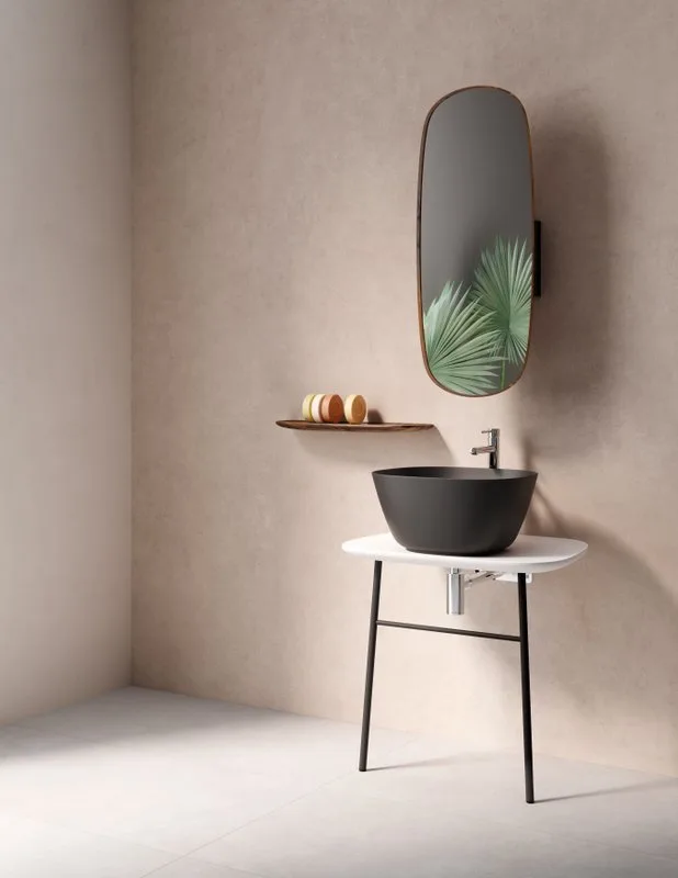 Накладная раковина VitrA Plural 7811B483-0016 высокая, матовая чёрная Sancos — официальный сайт