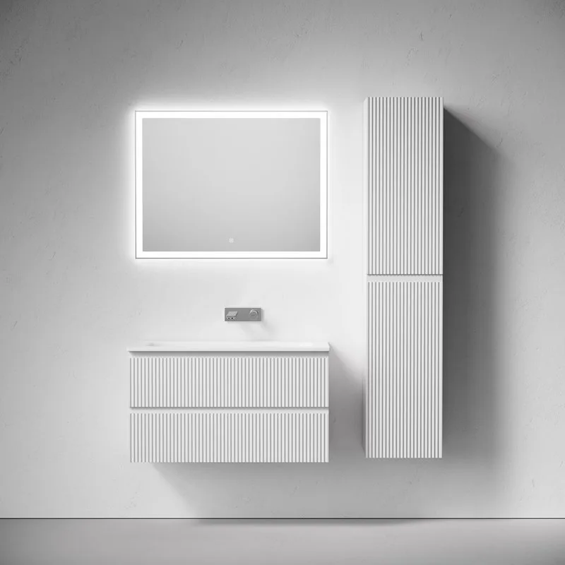 Тумба с раковиной Sancos Snob R 90 подвесная, bianco, раковина СN7019wx Sancos — официальный сайт