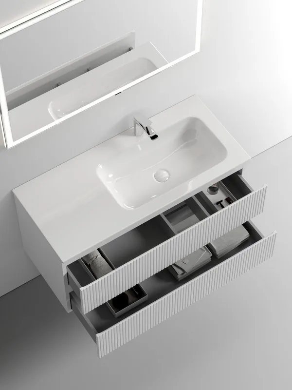 Тумба под раковину Sancos Snob T 100 подвесная Bianco (белый), SNT100RW Sancos — официальный сайт