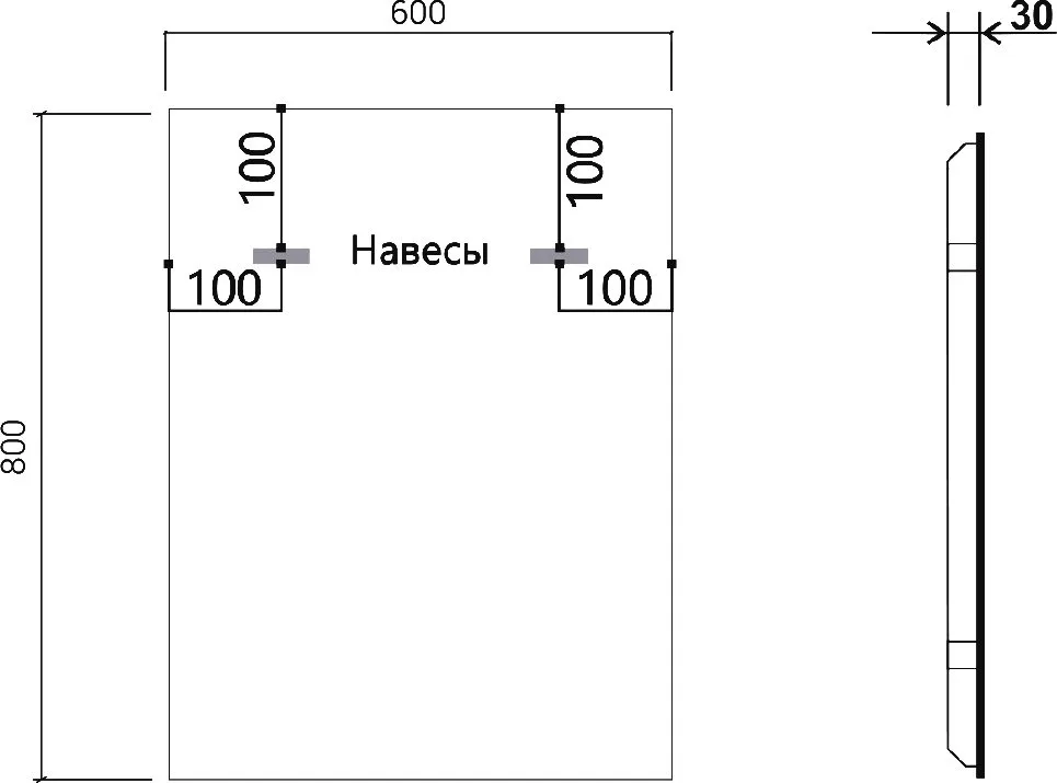 Зеркало Vincea VLM-3VN600 60x80 с подсветкой Sancos — официальный сайт
