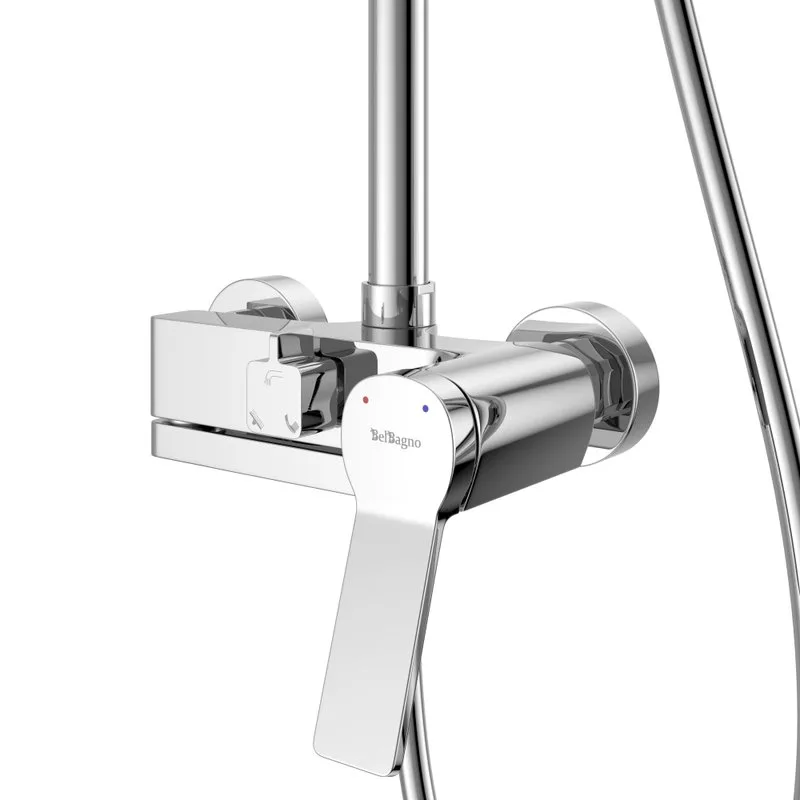 Душевая стойка BelBagno Albano ALBANO-VSCM-CRM, хром Sancos — официальный сайт