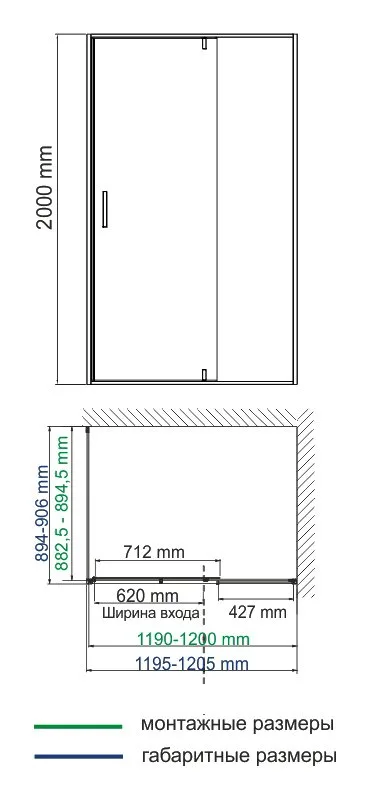 Душевой уголок Wasserkraft Spree 14P 120х90 см, профиль никель, стекло прозрачное Sancos — официальный сайт