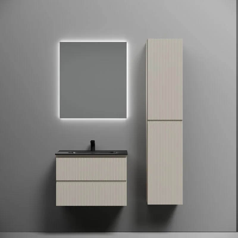 Тумба с раковиной Sancos Snob T 70 beige soft, раковина CN7007MB Sancos — официальный сайт