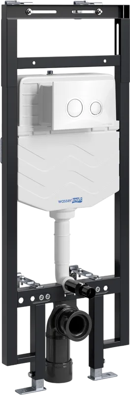 Система инсталляции для унитазов Wasserkraft Dinkel 58TLT.010.ME.WH01, с кнопкой смыва белой Sancos — официальный сайт