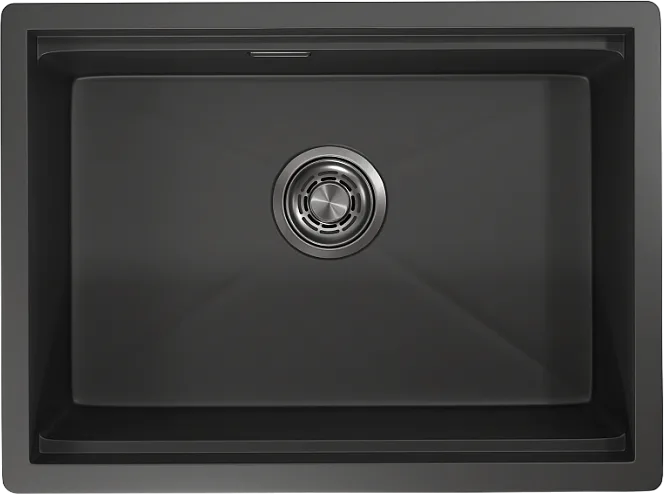 Мойка кухонная Granula Kitchen Space 6045U, черный матовый Sancos — официальный сайт