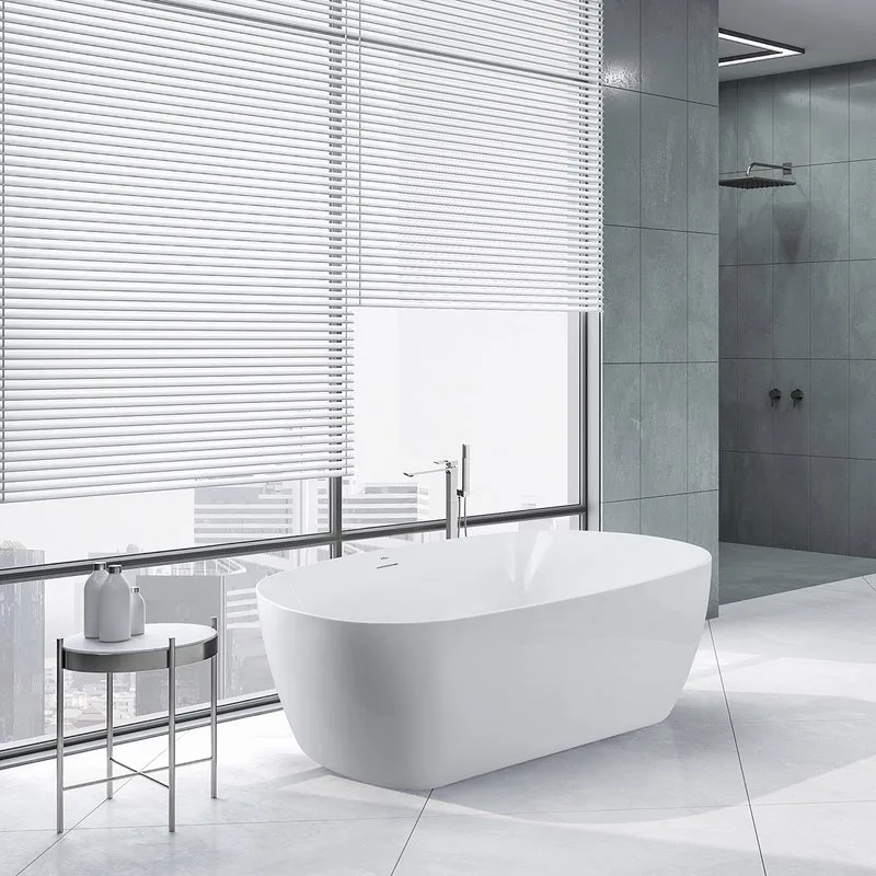Акриловая ванна BelBagno BB415 170x80 см, отдельностоящая, белая, овальная, со сливом-переливом Sancos — официальный сайт