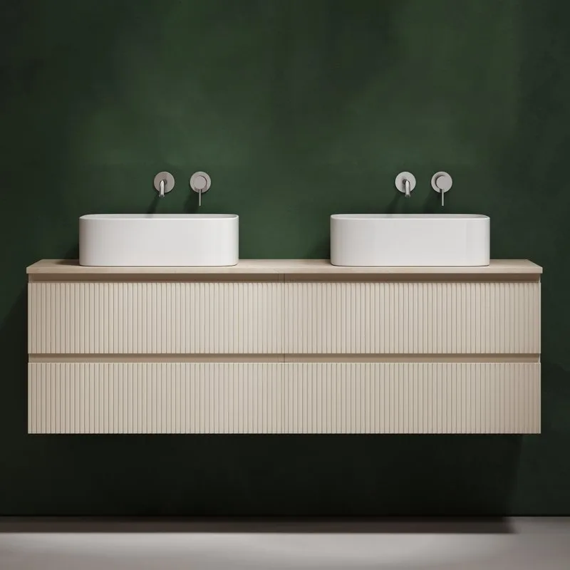 Тумба с раковиной Sancos Snob T 160 beige soft, столешница бежевая TT160A2, раковина CN6052 Sancos — официальный сайт