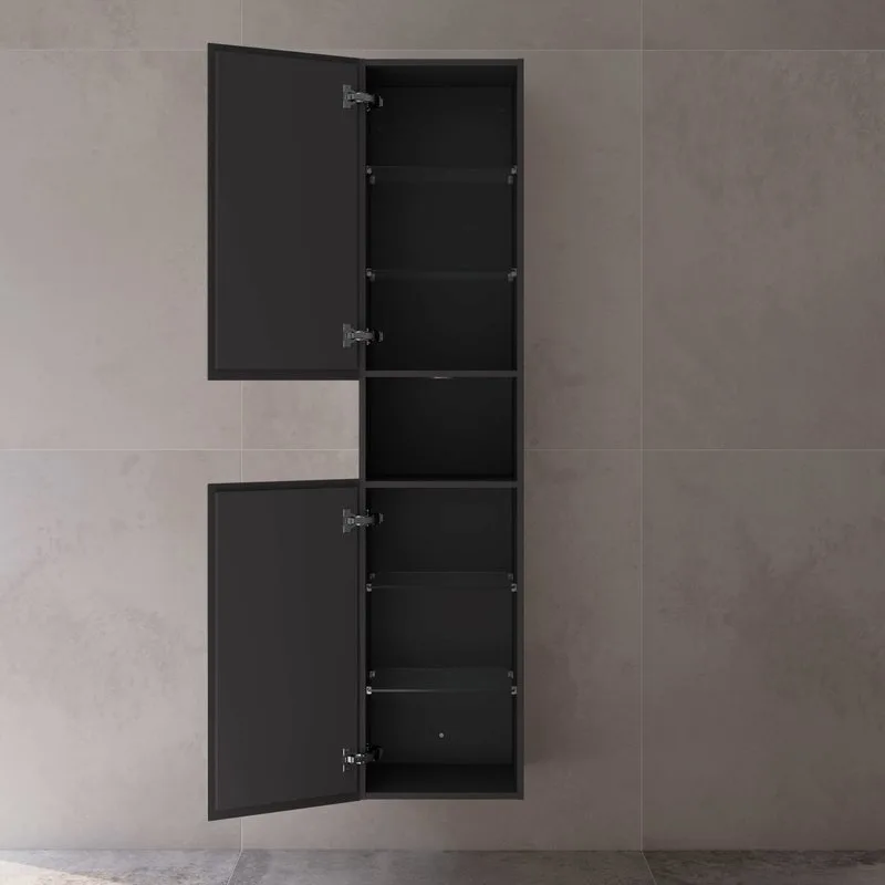 Шкаф-пенал для ванной Keuco Stageline 32831 L, вулканит, с подсветкой Sancos — официальный сайт
