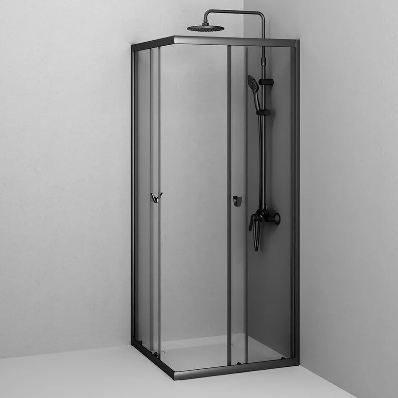 Душевой уголок AM.PM Sunny W87G-403-8080-BT 80x80 см, черный матовый Sancos — официальный сайт
