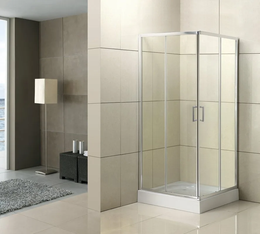 Душевой уголок BelBagno Uno 195 A 2 95 C Cr стекло прозрачное Sancos — официальный сайт