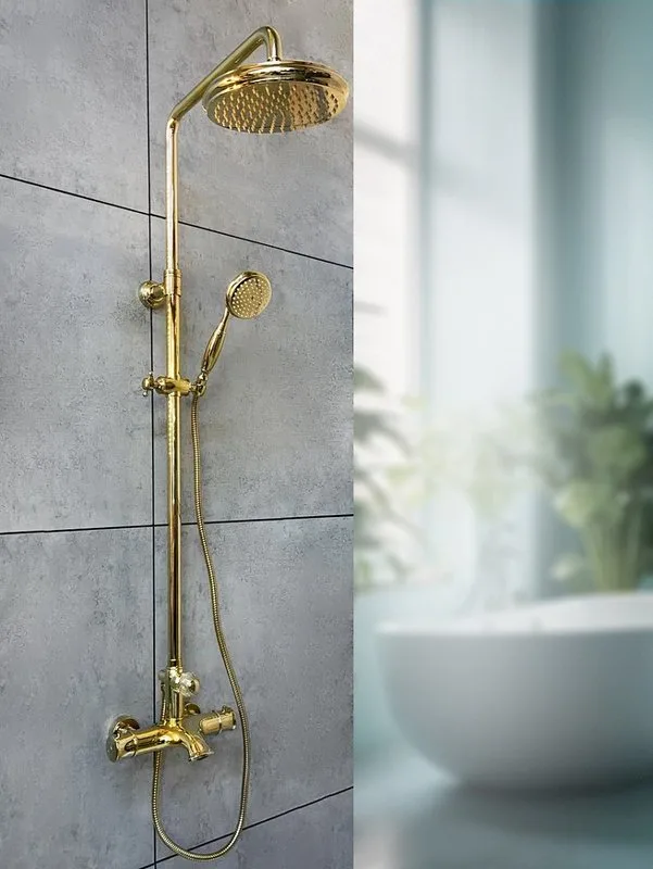 Душевая стойка AltroBagno Beatrice 030408 Or, золото Sancos — официальный сайт