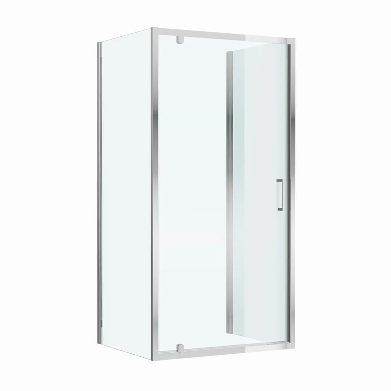 Душевой уголок Cezares Molveno BA2 100+90 C Cr IV 100х90 см, профиль хром, стекло прозрачное Sancos — официальный сайт
