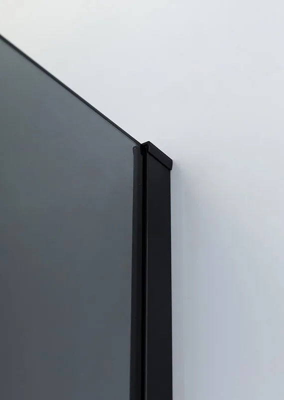 Душевой уголок Cezares Slider A 2 100/110 Grigio Nero профиль черный, стекло серое Sancos — официальный сайт