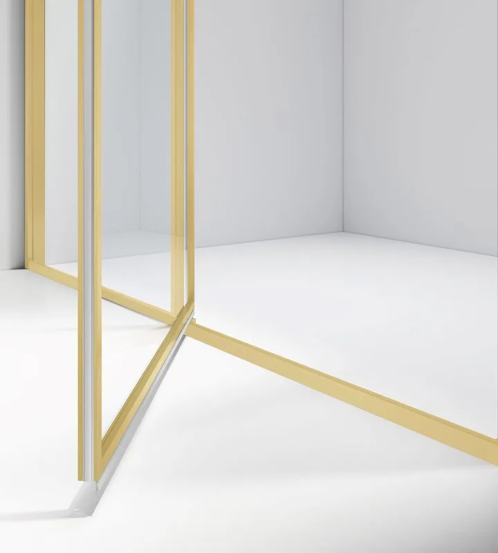 Душевой уголок Vincea Slim VSR-4SLP9012CLG 120х90 см, профиль брашированное золото, стекло прозрачно Sancos — официальный сайт