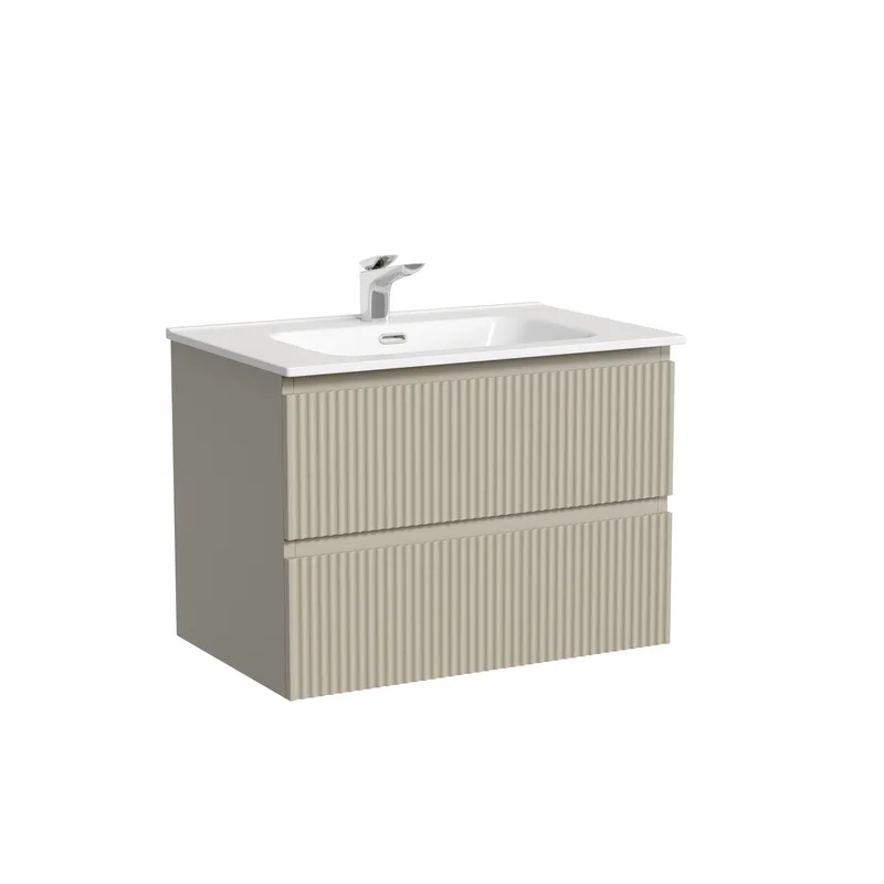 Тумба с раковиной Sancos Snob R 70 beige soft, раковина CN7007 Sancos — официальный сайт