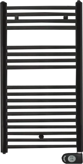 Полотенцесушитель электрический Zehnder Aura PBEBZ-090-050/MQ RAL 9005 matt 90x50 черный Sancos — официальный сайт