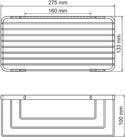 Полка Wasserkraft K-71133 3-ярусная, хром Sancos — официальный сайт