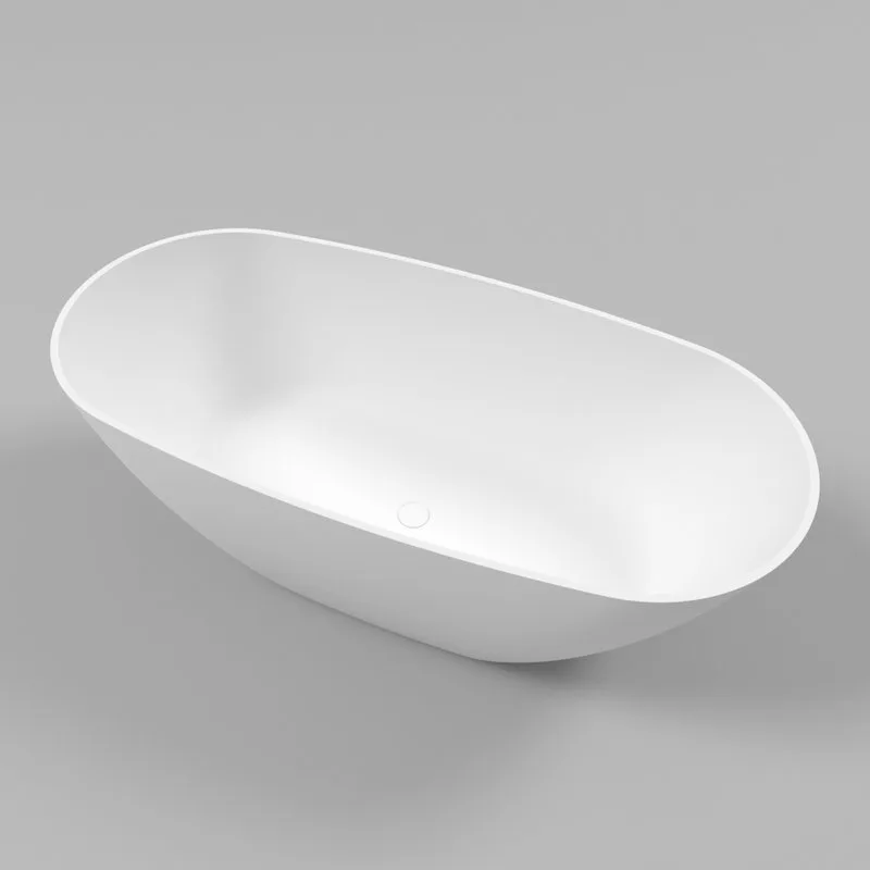 Ванна из искусственного камня WHITECROSS Onyx D 160x75 см, отдельностоящая, матовая белая, овальная, Sancos — официальный сайт