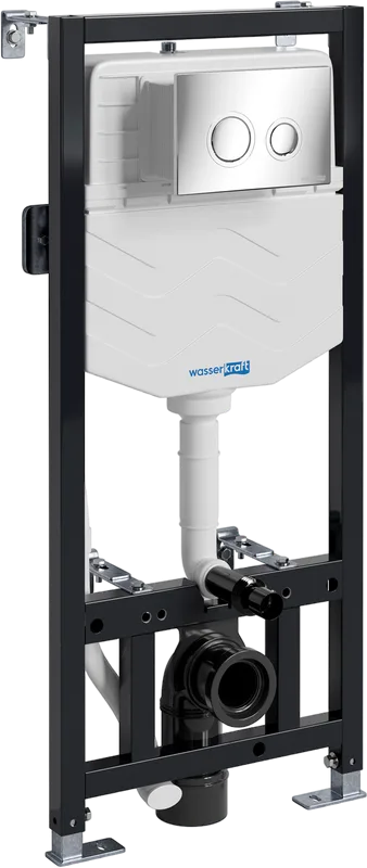 Система инсталляции для унитазов Wasserkraft Aller 10TLT.010.ME.CH01, с кнопкой смыва хром Sancos — официальный сайт
