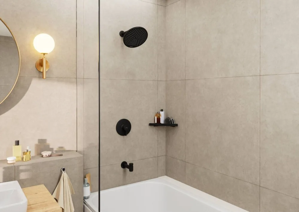 Верхний душ Hansgrohe Crometta S 240 1jet 26723670 черный матовый Sancos — официальный сайт