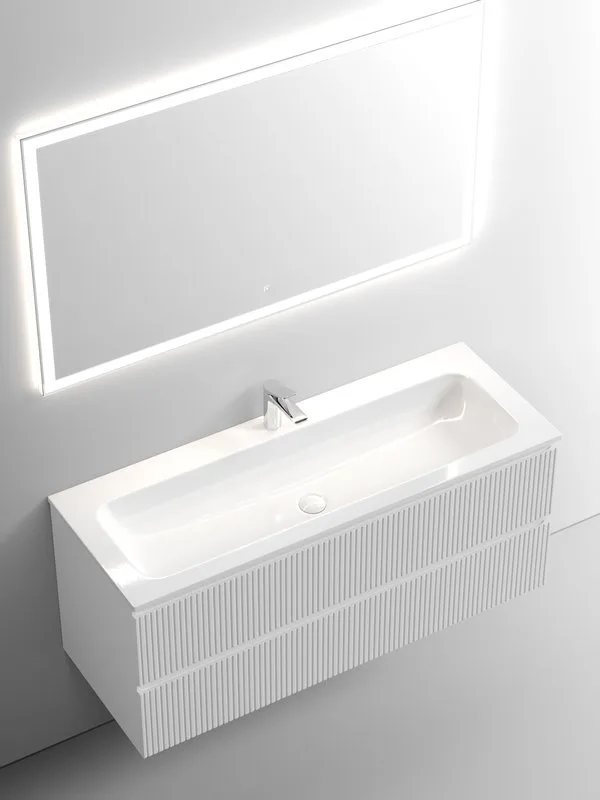 Тумба с раковиной Sancos Snob T 120 см, bianco, раковина CN7017 Sancos — официальный сайт