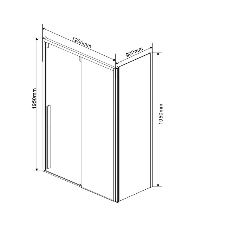 Душевой уголок Vincea Lugano VSR-1L9012CLGM-1 120х90, профиль вороненая сталь, стекло прозрачное Sancos — официальный сайт