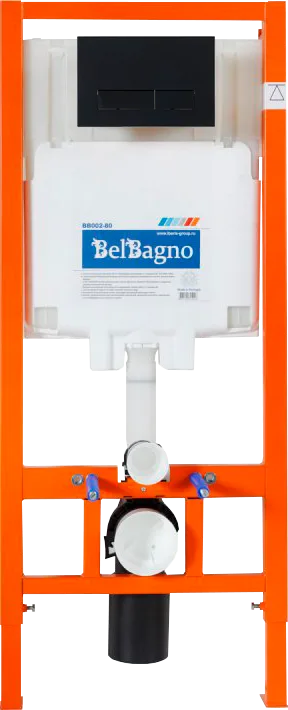 Инсталляция BelBagno BB002-80 + Кнопка Marmi BB012-MR-NERO.M черный матовый Sancos — официальный сайт