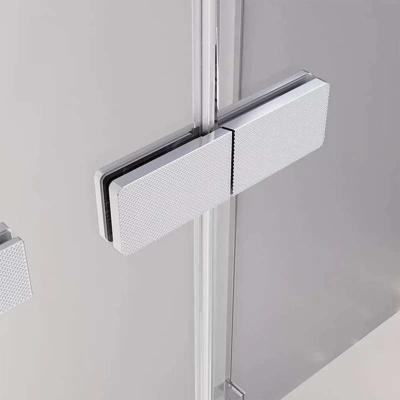 Душевая дверь в нишу Veconi Premium Alassio CH 130x200, профиль матовый хром, стекло прозрачное Sancos — официальный сайт