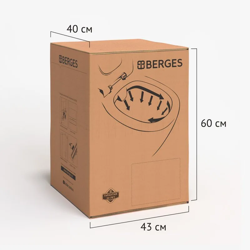 Унитаз подвесной Berges Mascon Rimless 082128 Sancos — официальный сайт