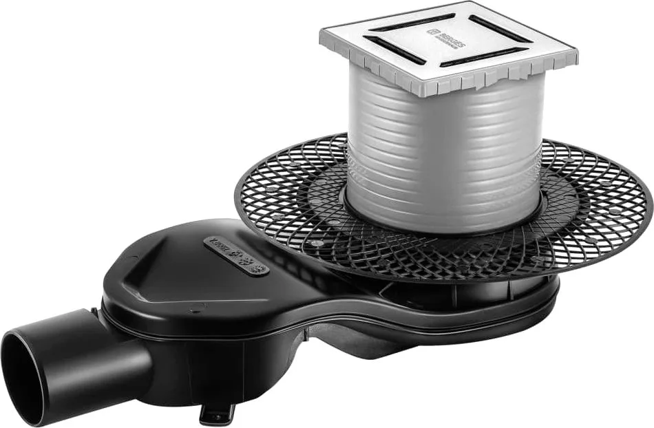 Душевой трап Berges Platz Norma 091159, 15x15 см, хром Sancos — официальный сайт