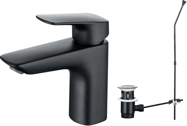 Смеситель для раковины AQUATEK Вега AQ1011MB матовый черный Sancos — Оригинал