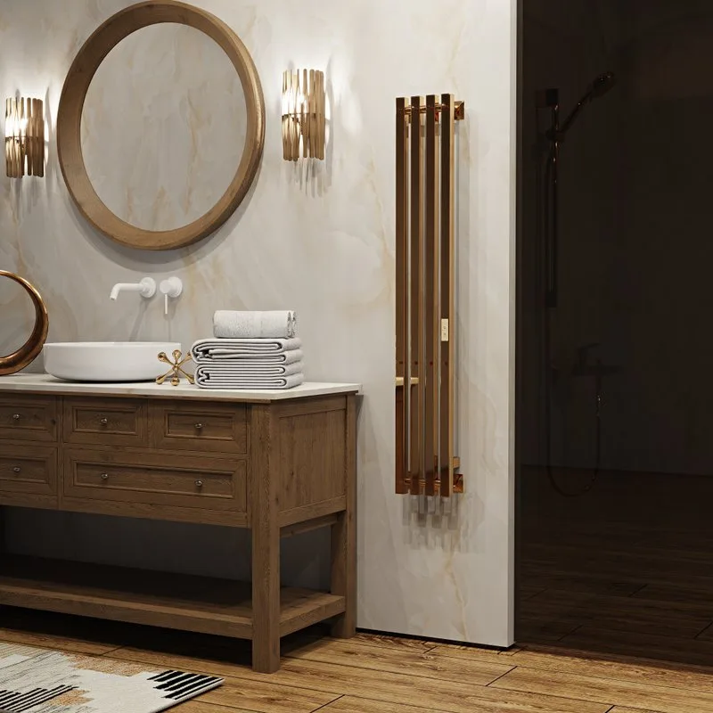 Полотенцесушитель электрический Indigo Style 4 PRO LSPRE120-18GDRt золото Sancos — официальный сайт