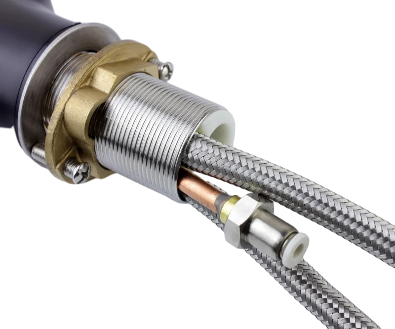 Смеситель для раковины Bronze de Luxe Optimal 10188B с ирригатором, черный Sancos — официальный сайт