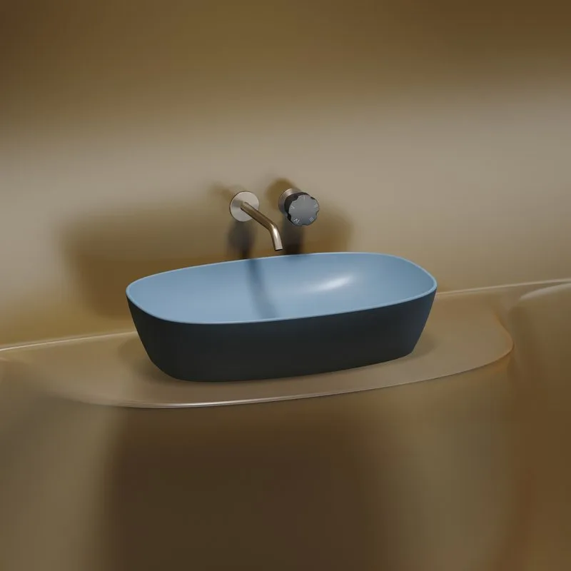 Накладная раковина Ceramicanova Element CN6049ML голубая матовая Sancos — официальный сайт