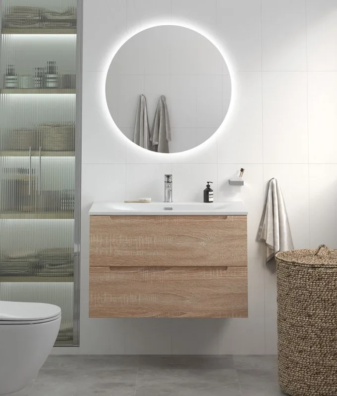 Тумба под раковину без столешницы BelBagno Etna 80 rovere bianco Sancos — официальный сайт