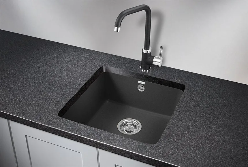 Мойка кухонная Granula 3801, черный Sancos — официальный сайт