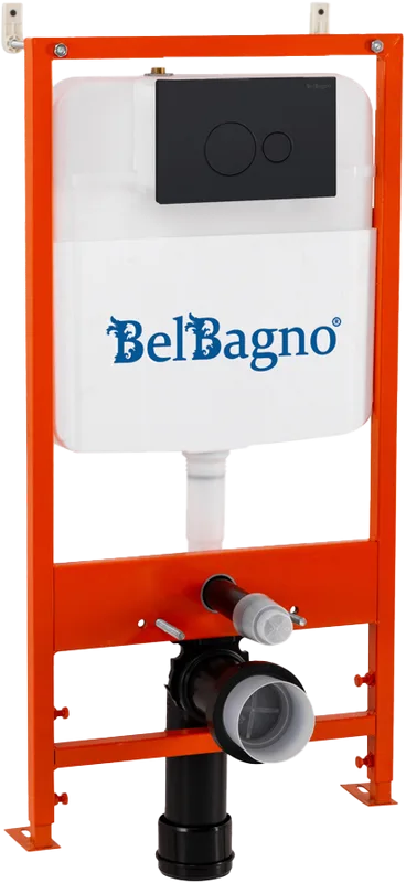 Комплект BelBagno BB026/BB084NERO, с кнопкой смыва черная матовая Sancos — официальный сайт