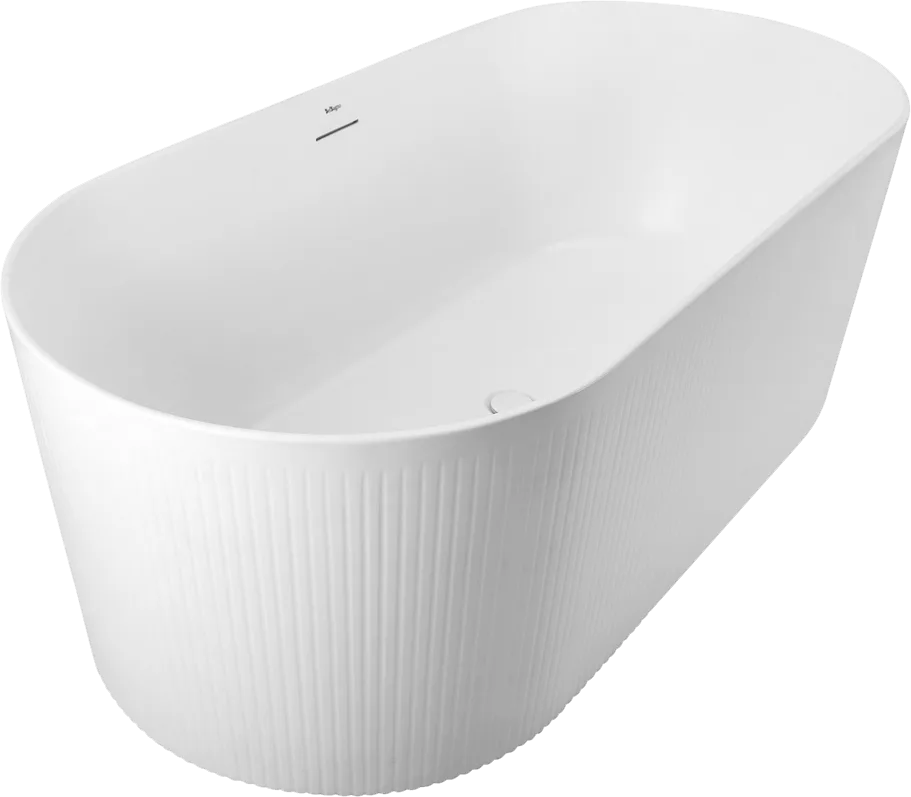 Акриловая ванна BelBagno BB411 170x80 см, отдельностоящая, белая матовая, овальная, со сливом-перели Sancos — официальный сайт
