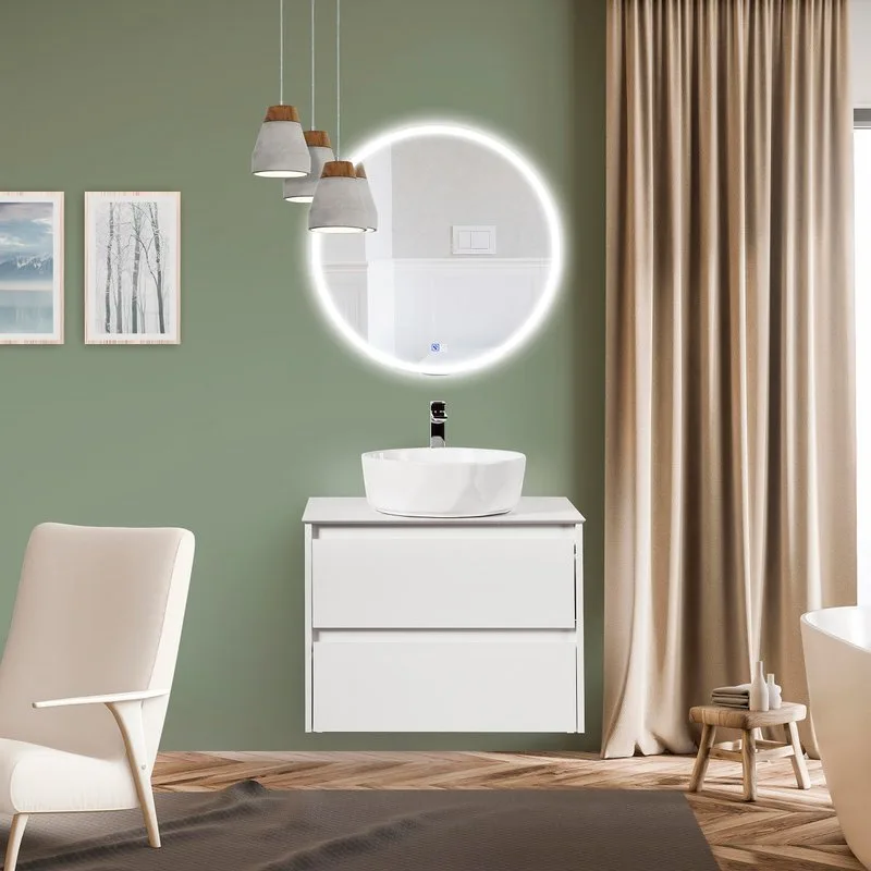 Зеркало круглое BelBagno SPC-RNG-700-LED-TCH-PHONE с bluetooth, микрофоном и динамиками Sancos — официальный сайт