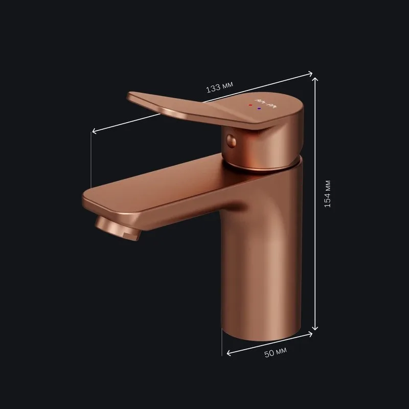 Смеситель для раковины AM.PM X-Joy F85A02144 розовое золото Sancos — официальный сайт