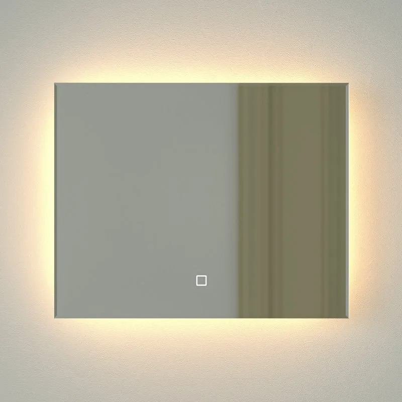 Зеркало Defesto Glow DF 2511SH 50х40 с LED-подсветкой, 3000 K, сенсорный выключатель