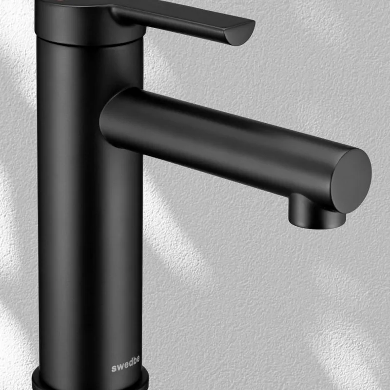 Смеситель для раковины Swedbe Diana 1010B черный матовый Sancos — официальный сайт