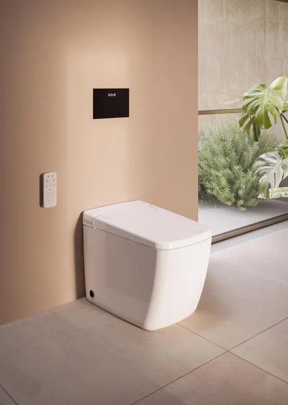 Умный унитаз напольный VitrA V-Care Prime 7232B403-6217 Sancos — официальный сайт