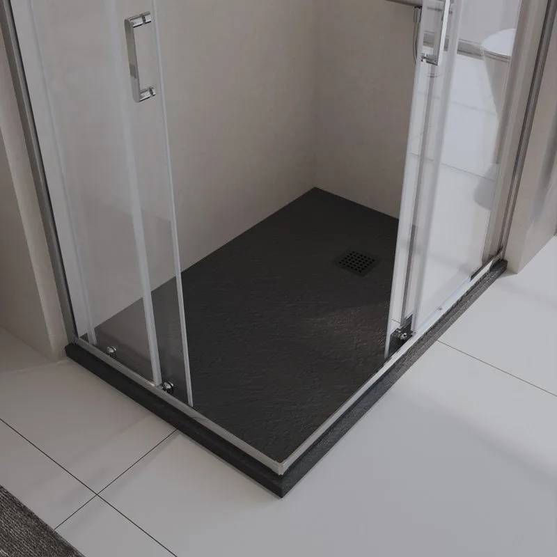 Поддон для душа BelBagno Uno TRAY-MR-UNO-AH-120/80-35-NERO-NO 120х80, черный матовый, с сифоном Sancos — официальный сайт