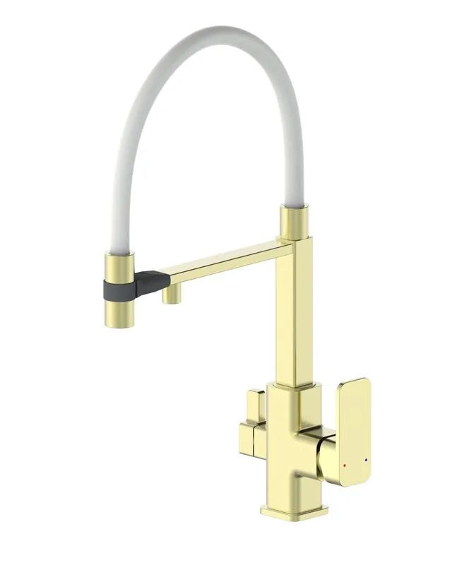 Смеситель для кухни Wonzon & Woghand WW-88458012-BG（MW) с гибким изливом, брашированное золото Sancos — официальный сайт