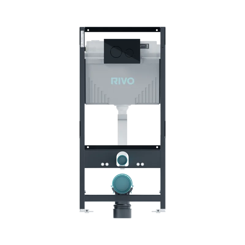 Инсталляция с кнопкой RIVO 200001.5 цвет: глянцевый черный