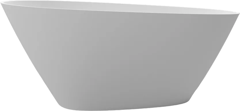 Ванна из искусственного камня WHITECROSS Spinel C 150x70 см, отдельностоящая, матовая белая, овальна Sancos — официальный сайт