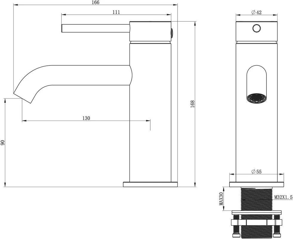 Смеситель для раковины Wonzon & Woghand WW-88139017-CR хром Sancos — официальный сайт